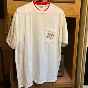 Winston Racing Team white red/white collar shirt sleeves T shirt X Large…